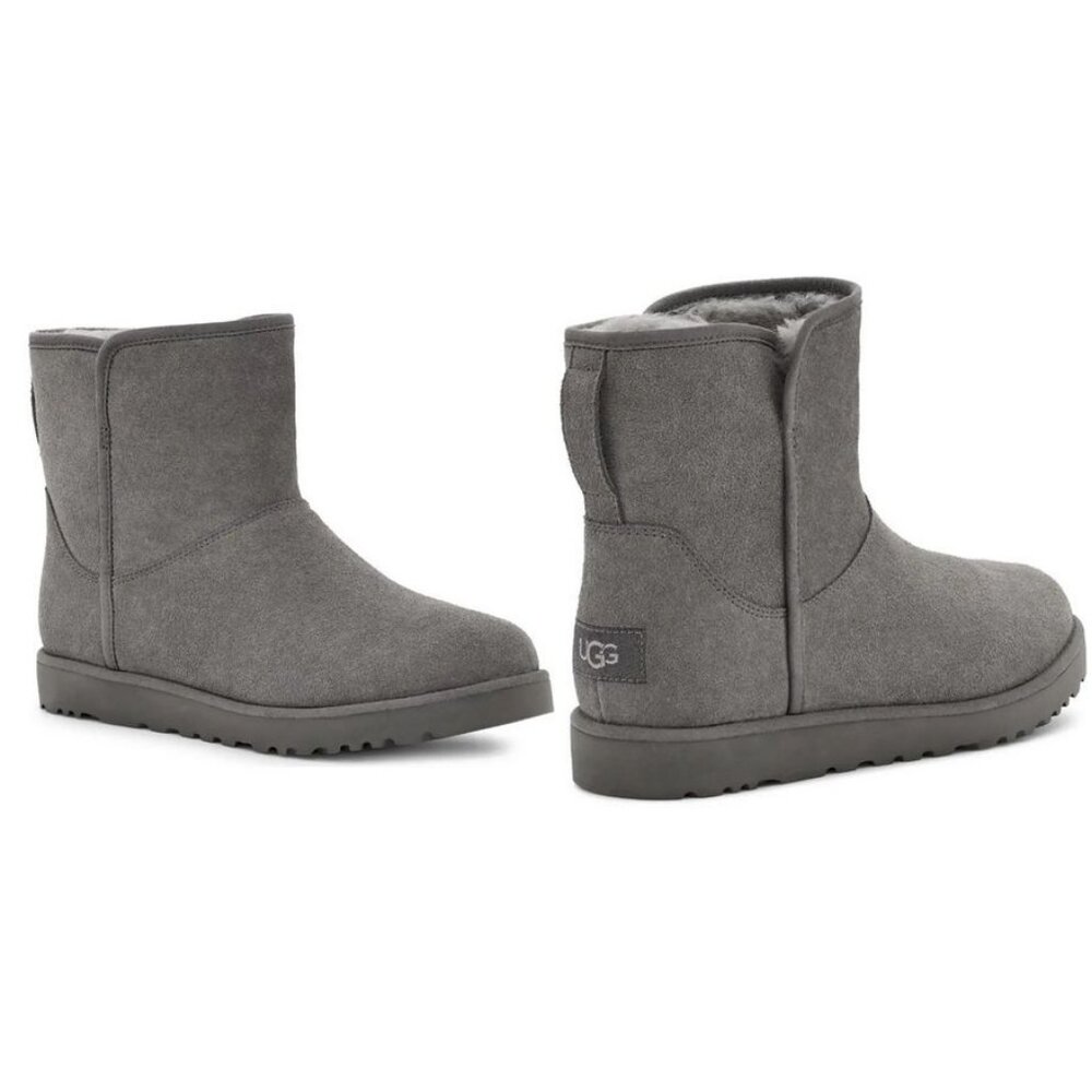 New UGG Cory II Genuine Shearling Lined Boot, Gray, Size 8.5